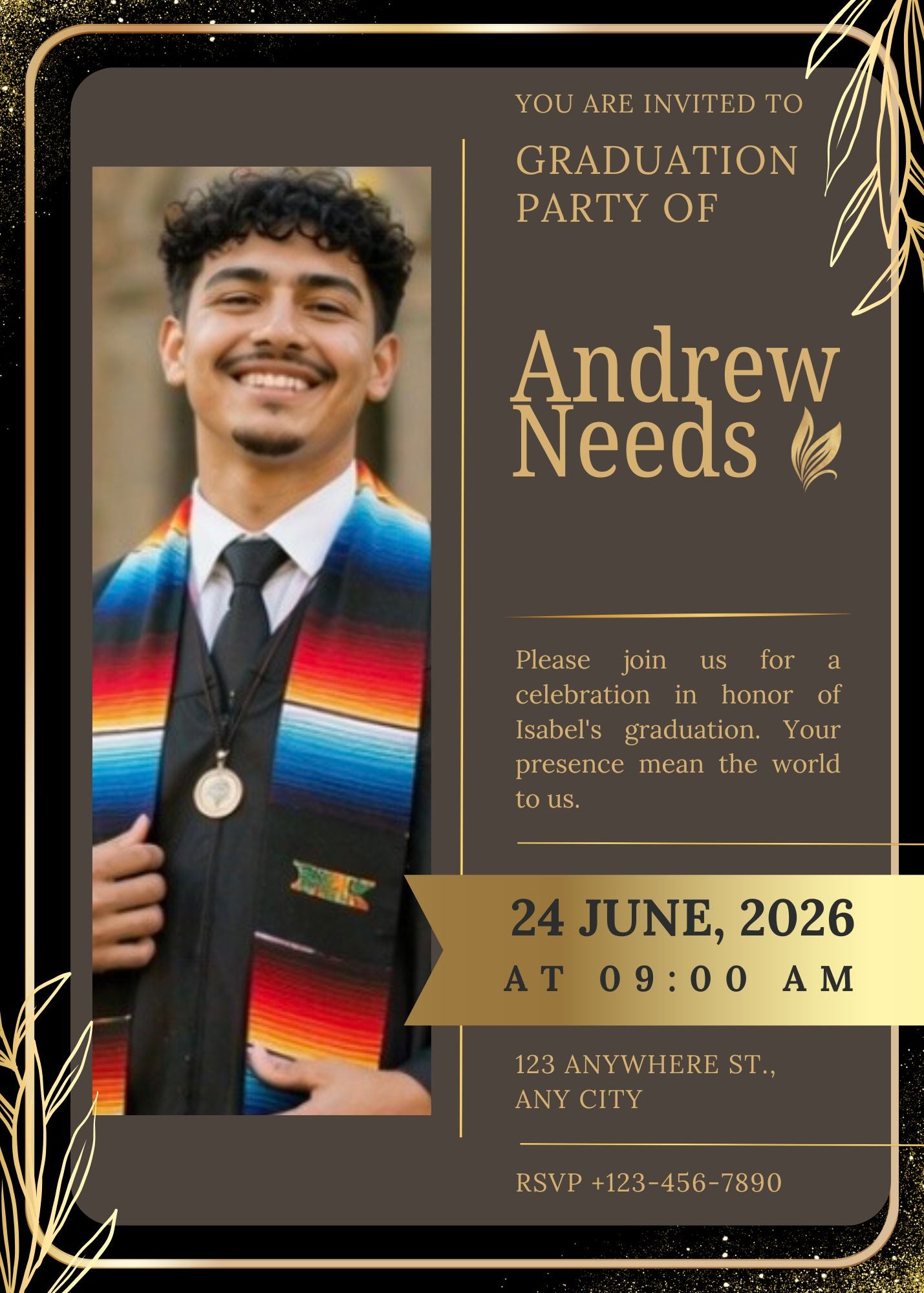 Digital Graduation Party Invitation
