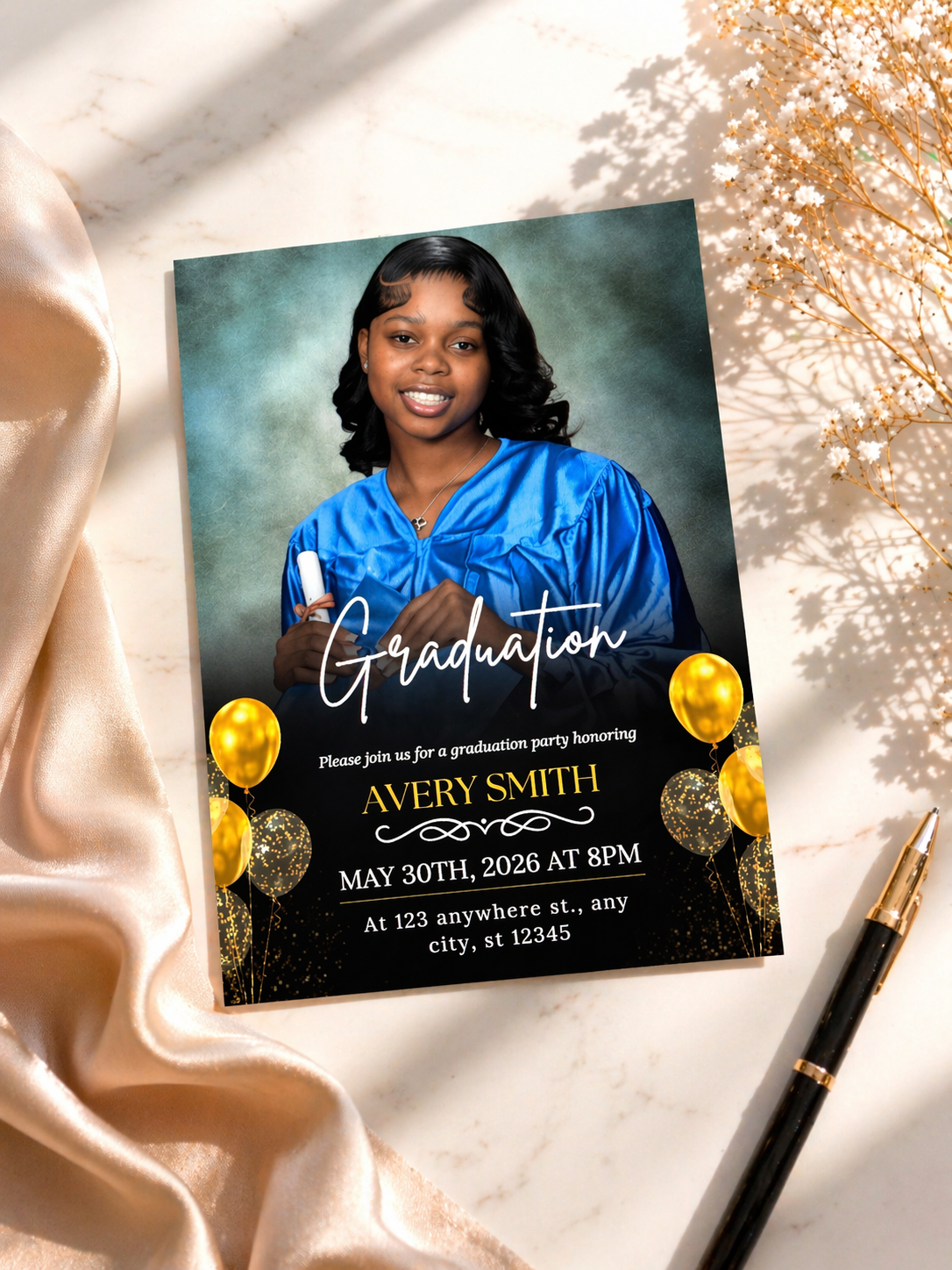 Digital Graduation Party Invitation