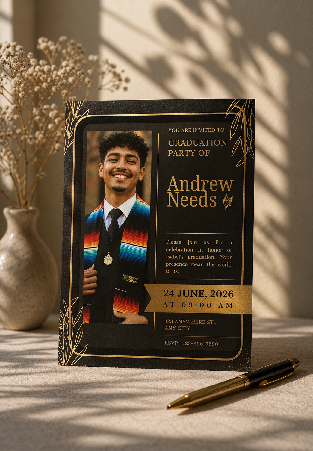 Digital Graduation Party Invitation