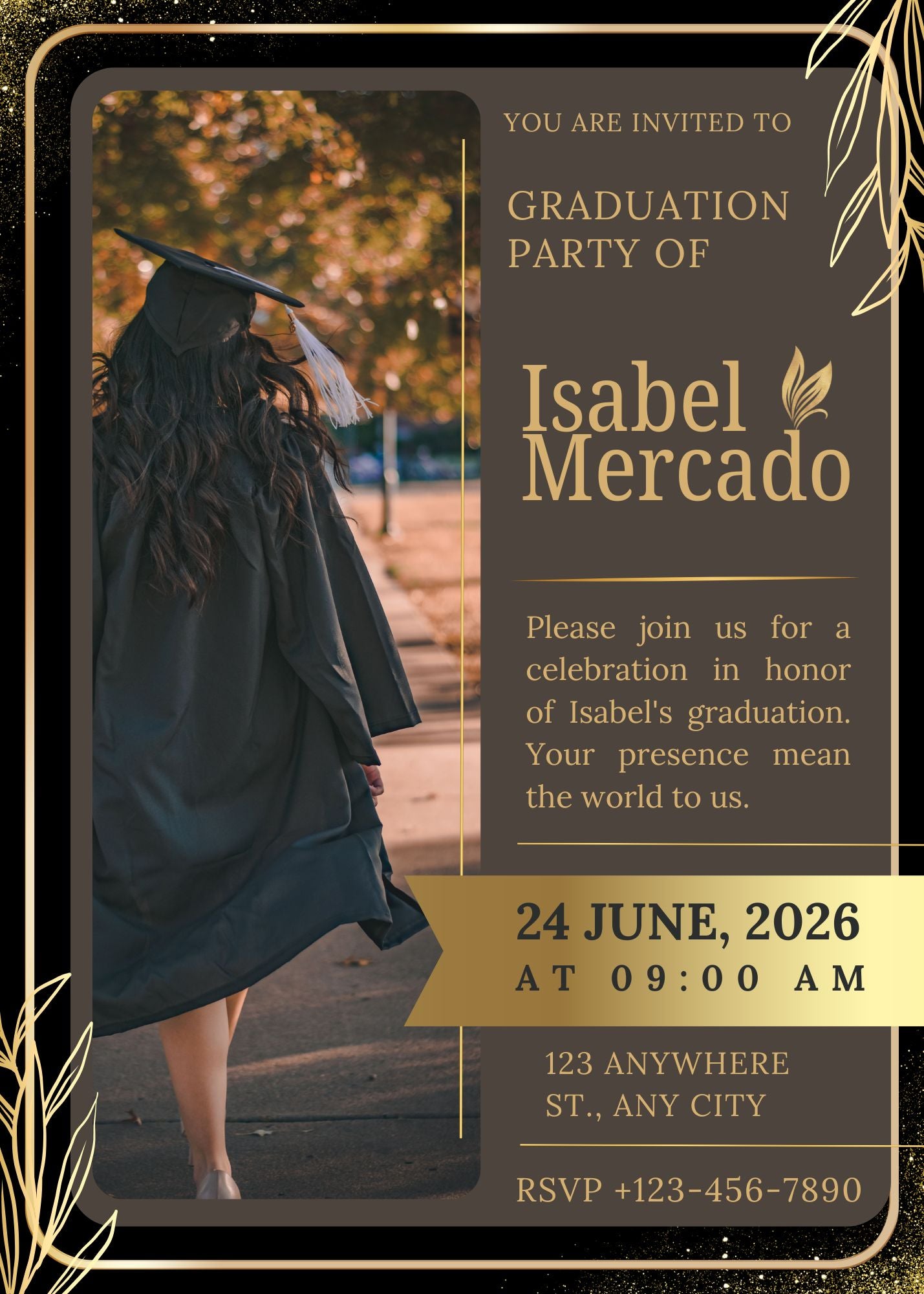 Digital Graduation Party Invitation