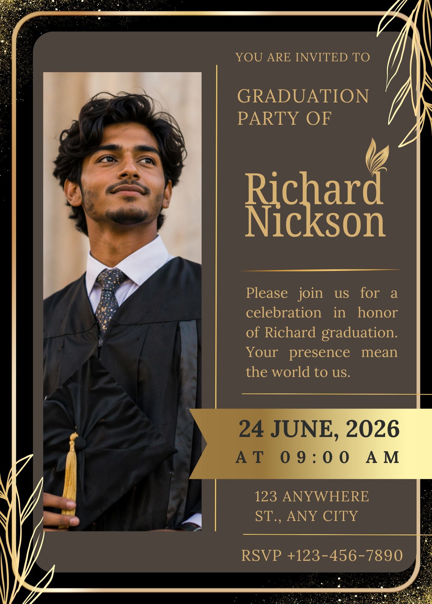 Digital Graduation Party Invitation
