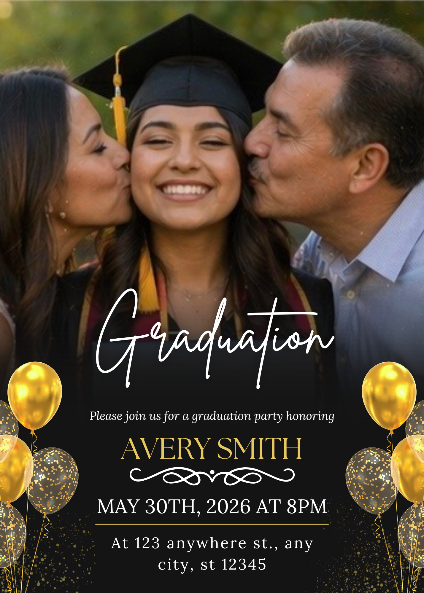 Digital Graduation Party Invitation