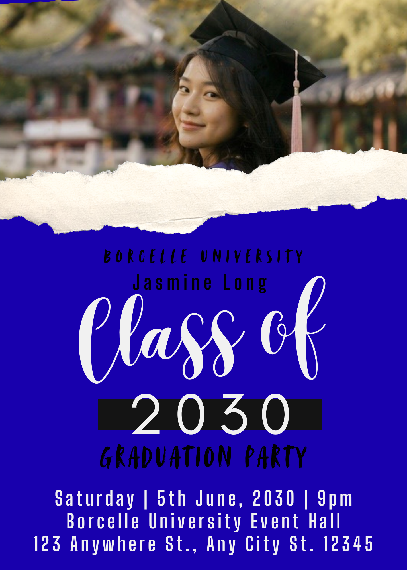 Digital Graduation Party Invitation