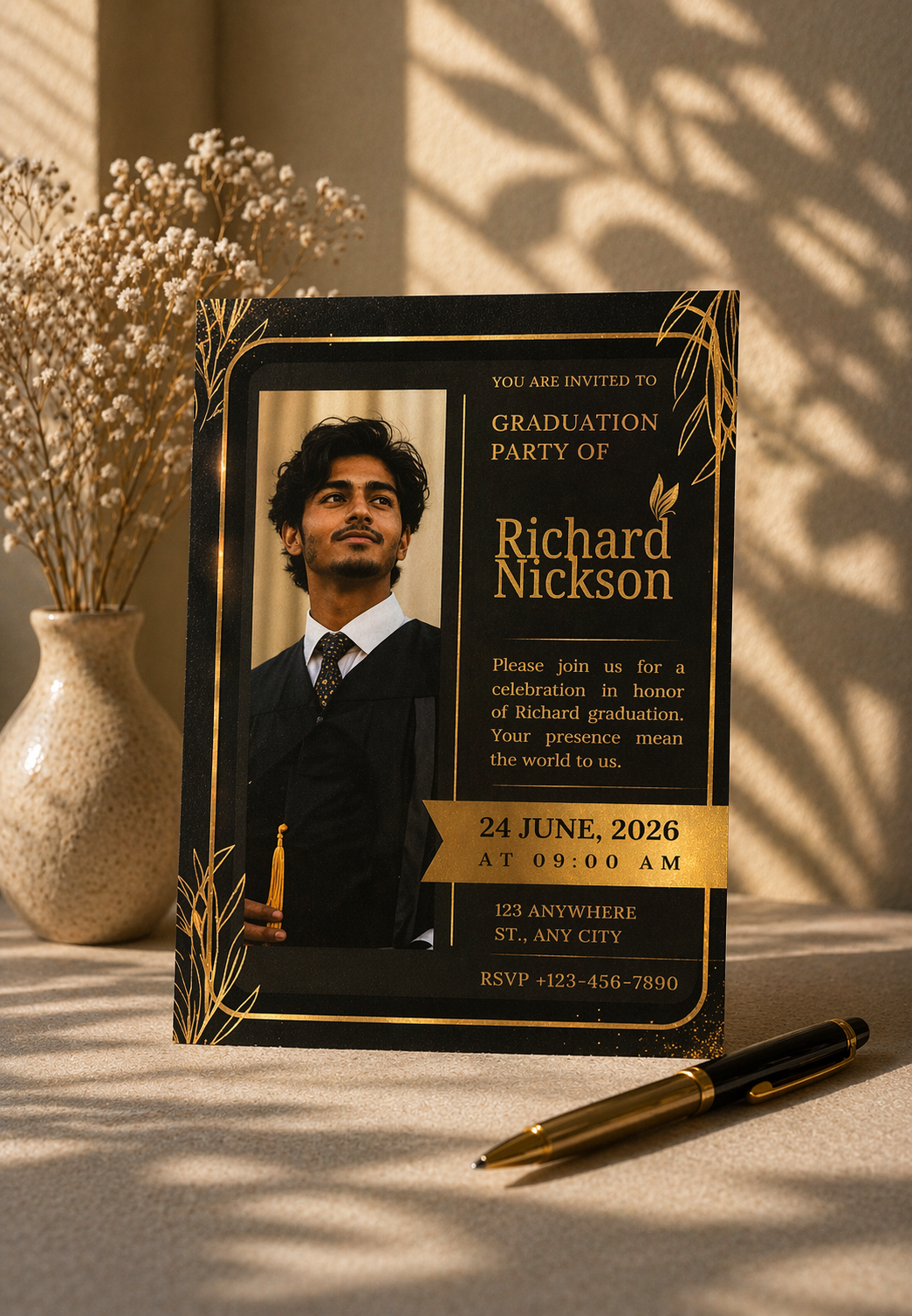 Digital Graduation Party Invitation