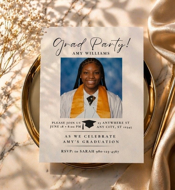 Digital Graduation Party Invitation