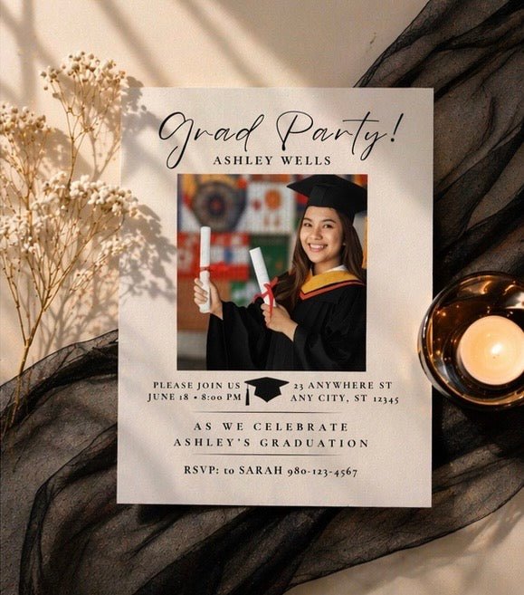 Digital Graduation Party Invitation