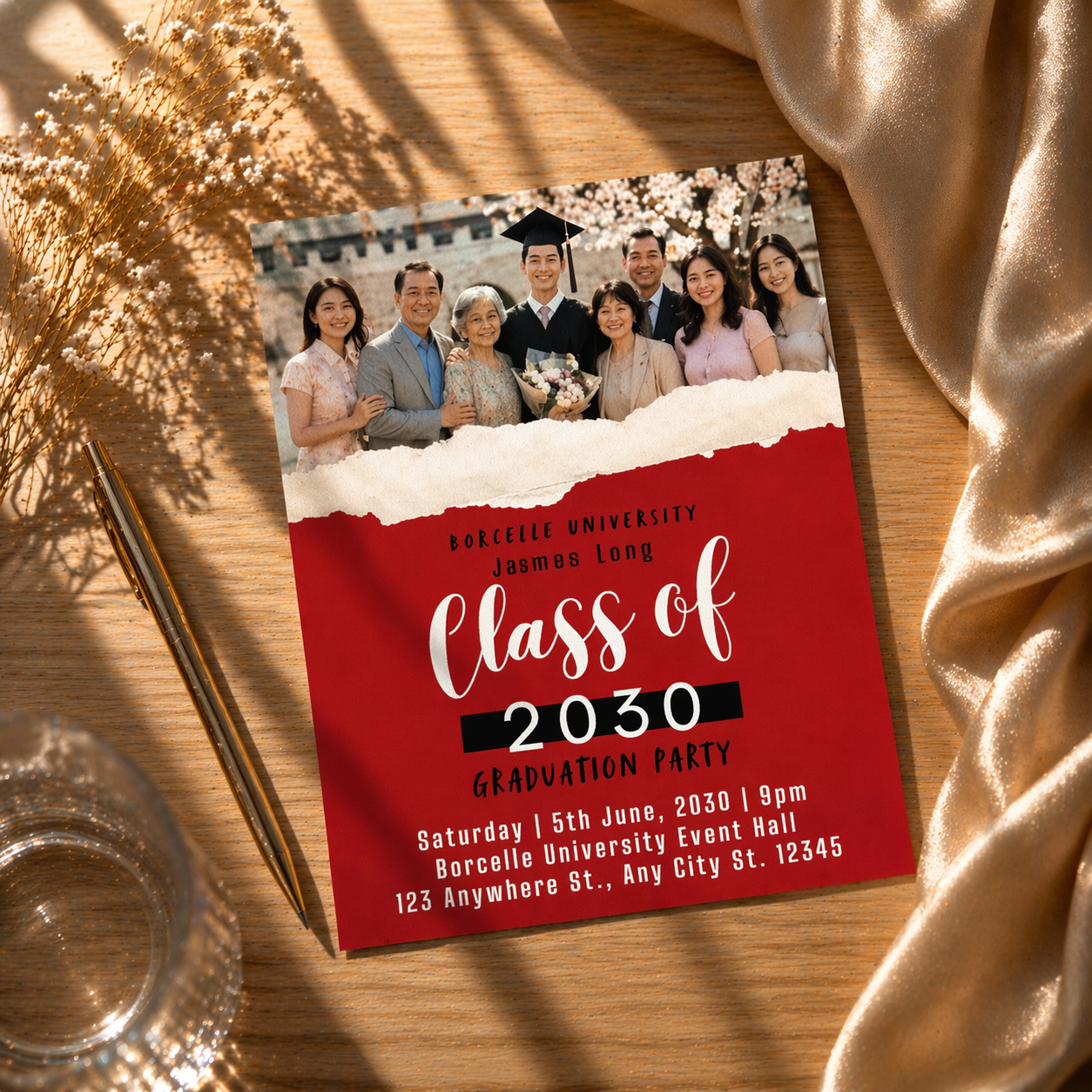 Digital Graduation Party Invitation