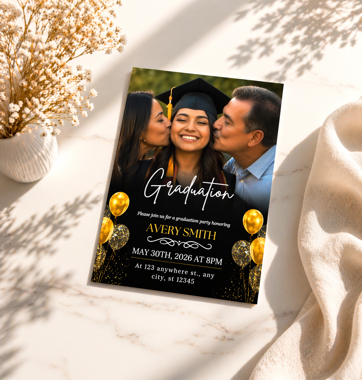 Digital Graduation Party Invitation