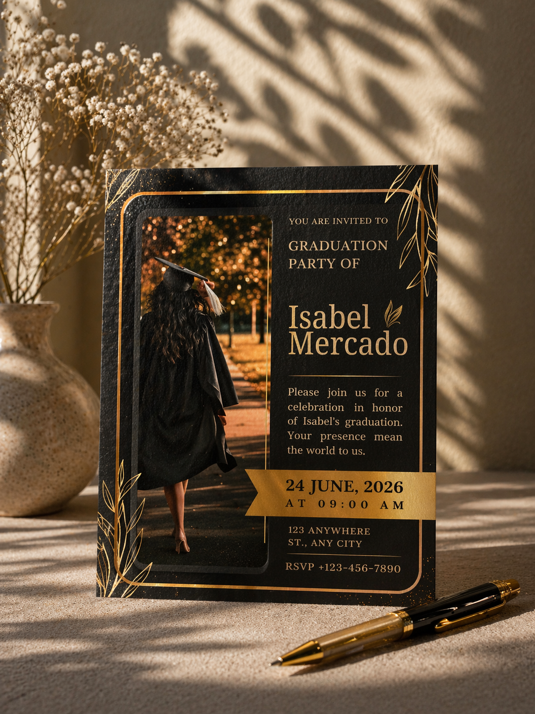 Digital Graduation Party Invitation