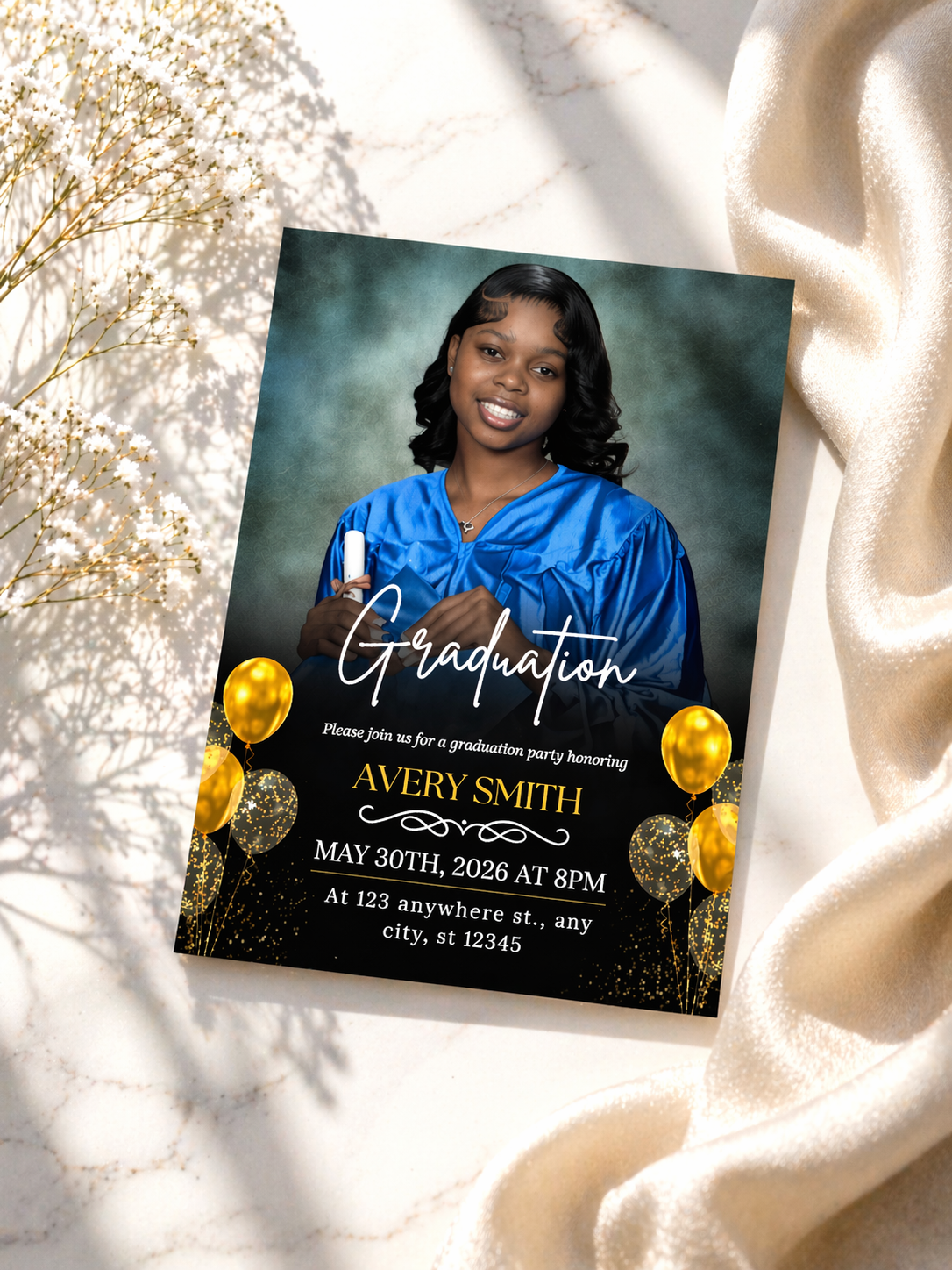 Digital Graduation Party Invitation