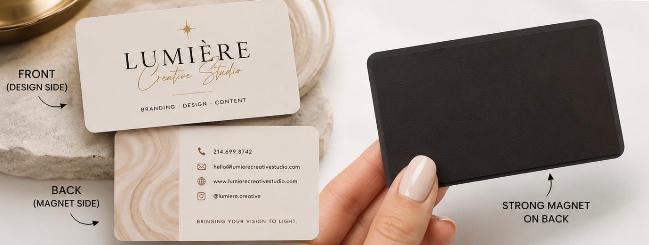 Custom Magnet Business Cards | Matte & Gloss